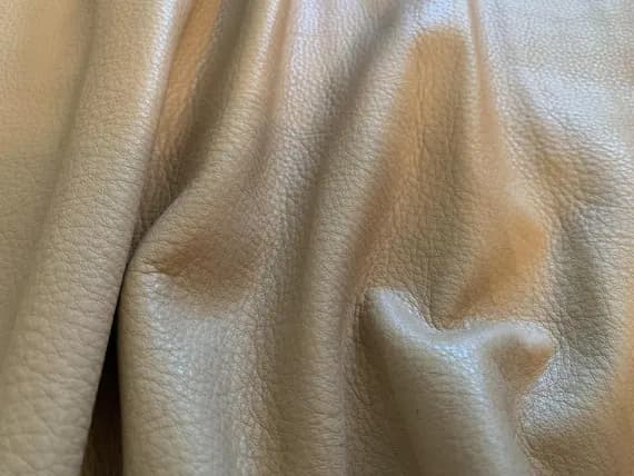 beige leather - Medium Beige Cow Hide Leather Hide 6 Square Feet