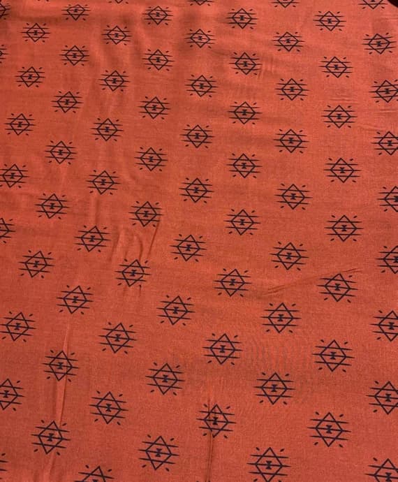 cotton fabric - Ojos Flame Arizona After - April Rhodes for Art Gallery Fabrics - 100% Rayon