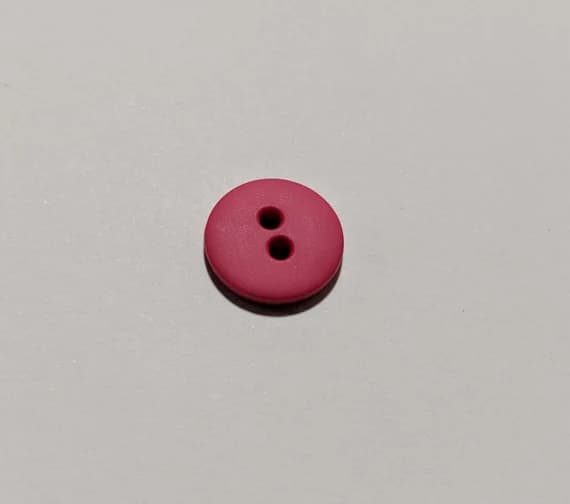 fuchsia none - Fuchsia Pink Round 2 Hole Plastic Button - 13mm / 1/2 inch - Dill Buttons - Set of 4