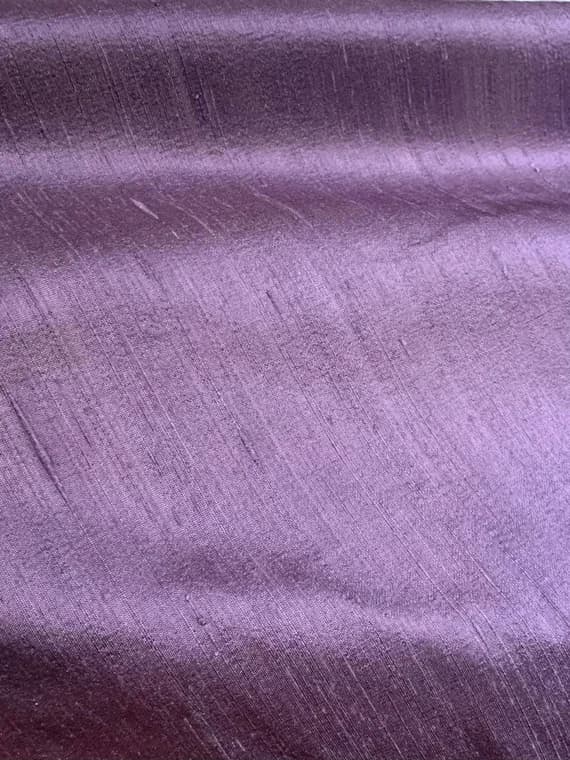 plum dupioni fabric - Dusty Plum Purple - Silk Dupioni Fabric