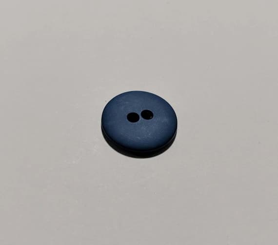 teal none - Teal Blue Round 2 Hole Plastic Button - 20mm / 3/4 inch - Dill Buttons - Set of 4