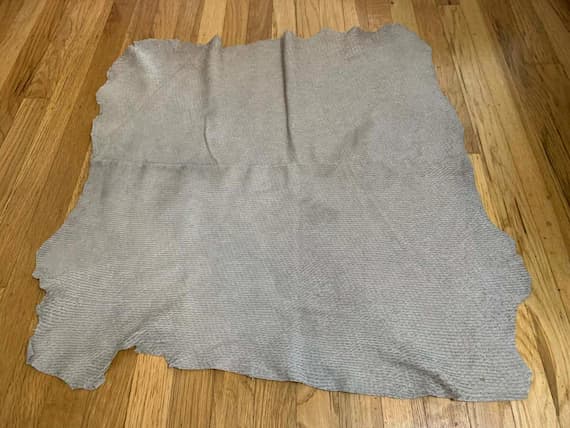 taupe leather - Taupe Laser Cut Snakeskin Reptile - Lambskin Leather Hide 4 Square Feet