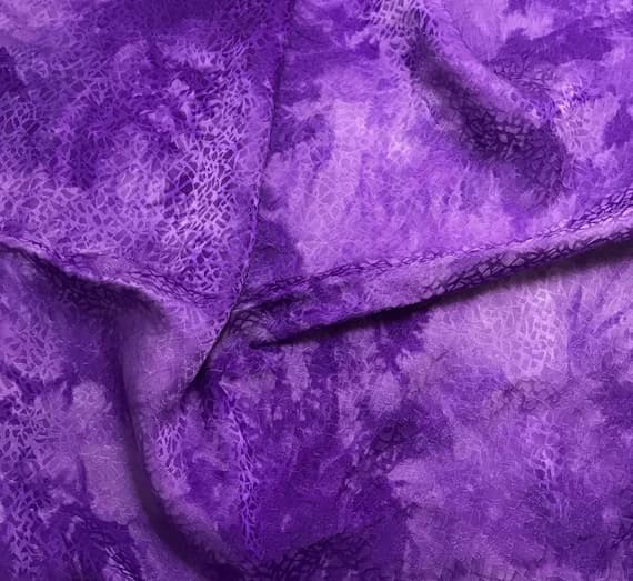 purple silk fabric - Hand Dyed Violet Purple PEBBLES - Silk Jacquard Fabric - 44" wide