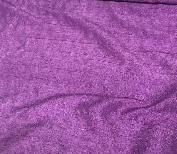 purple dupioni fabric - Hand Dyed Amethyst Purple - Silk Dupioni Fabric