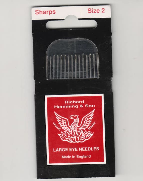 none - Richard Hemming Needles - Sharps Size 2 - Made in England