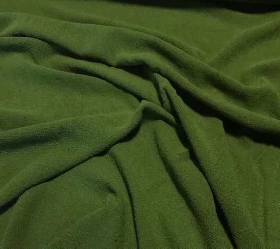 green noil fabric - AVOCADO GREEN Hand Dyed Raw Silk Gauze NOIL Fabric