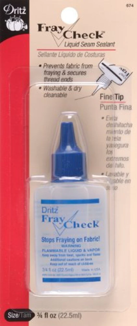 fabric - Dritz 674 Fray Check Liquid Seam Sealant; 0.75-Ounce