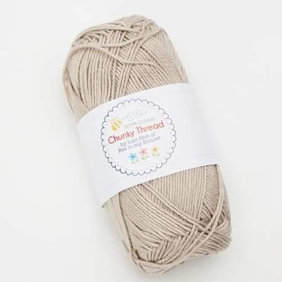 none - Linen Lori Holt Cotton Sport Weight Chunky Thread Yarn