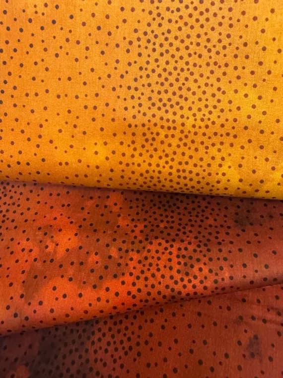 cotton fabric - Diaphanous Spice Ombre Dots - In the Beginning Cotton Fabric