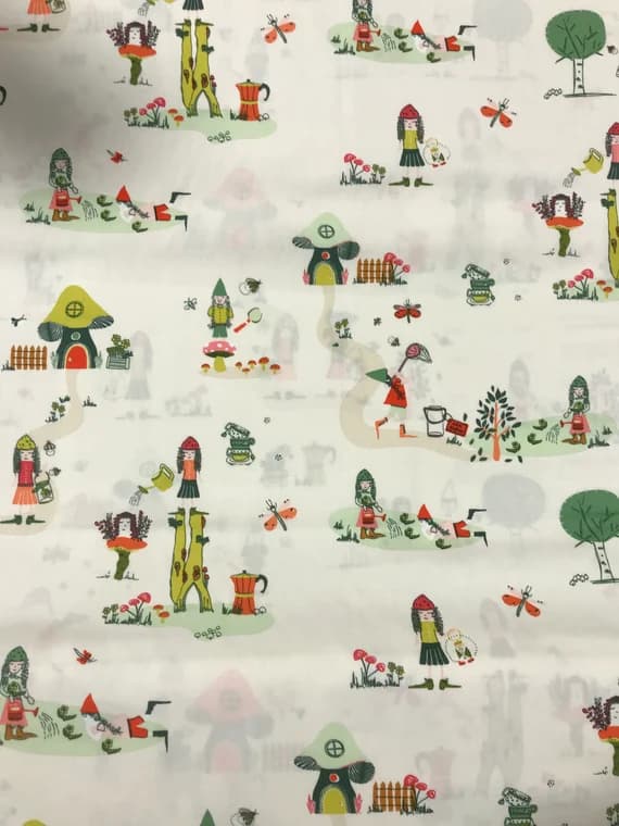cotton fabric - The Meadow Fellows - Dew & Moss - Art Gallery Premium Cotton Fabric