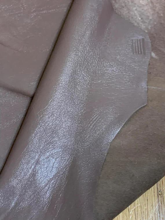 taupe leather - TAUPE BROWN Lambskin Leather Whole Hide 8 Square Feet