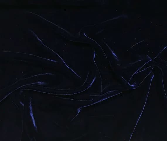 navy velvet fabric - NAVY BLUE Silk Velvet Fabric
