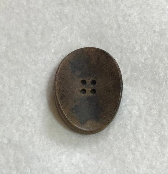 none - Oval Chunky Plastic Button - Dill Buttons Brand (3 Sizes to Choose From)