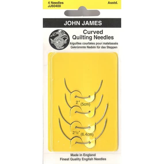 none - Colonial Needle JJ60400 Curved Quilting Hand Needles; 4-Pack
