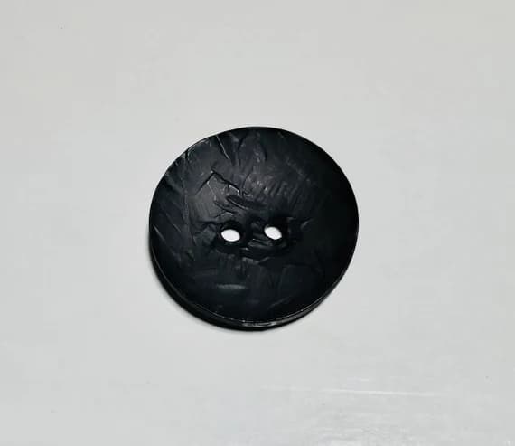 gray none - Large Round Dark Gray Polyamid Plastic Button - 45mm /1 3/4 inch - Dill Buttons