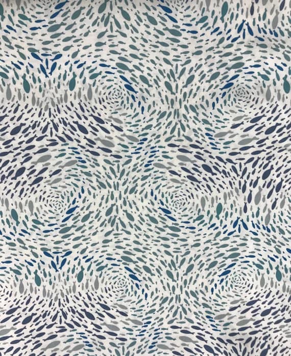 cotton fabric - Saltwater Stream Clear - Enchanted Voyage - Art Gallery Premium Cotton Fabric