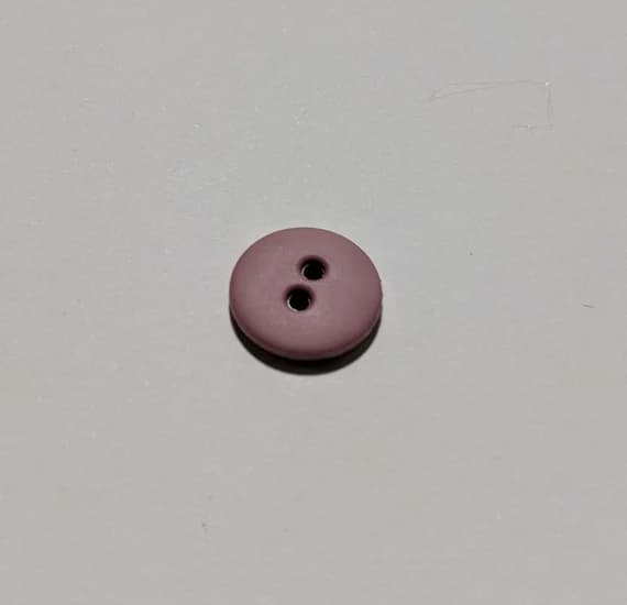 pink none - Dusty Pink Round 2 Hole Plastic Button - 13mm / 1/2 inch - Dill Buttons - Set of 4