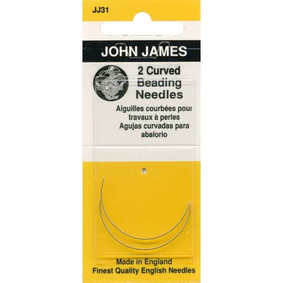 none - Curved Beading Needles-2/Pkg JJ31