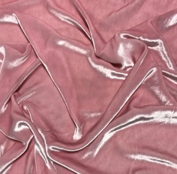 pink velvet fabric - BABY PINK Silk Velvet Fabric