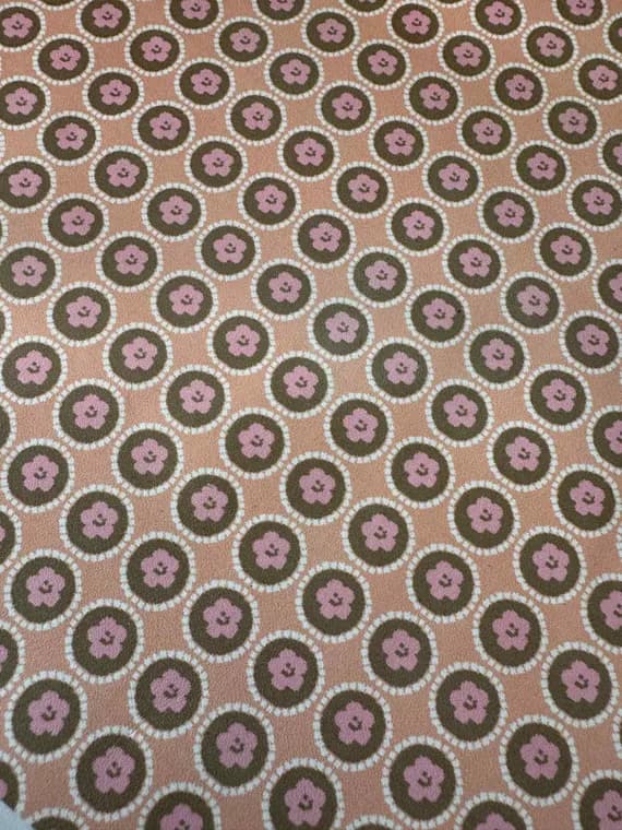 pink leather - Pink & Brown Flowers Printed Cow Hide Leather Sheet 8.5"x11"