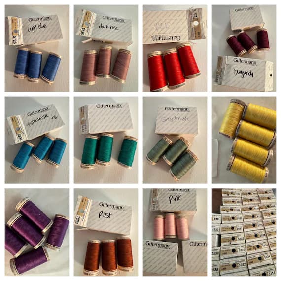 none - 117 Spools Wholesale Lot of Gutermann Hand Quilting Thread