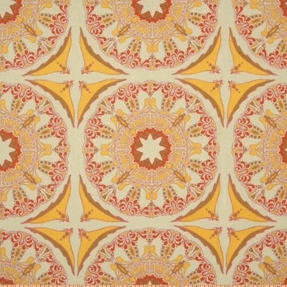 cotton fabric - Westminster Tina Givens - Lilliput Fields Suzani Mod - Cotton Home Dec Fabric - 1 Yard