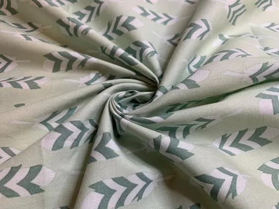 green cotton fabric - 1/2 yard increments Arctic Arrows Desert Green - Robert Kaufman Cotton Fabric