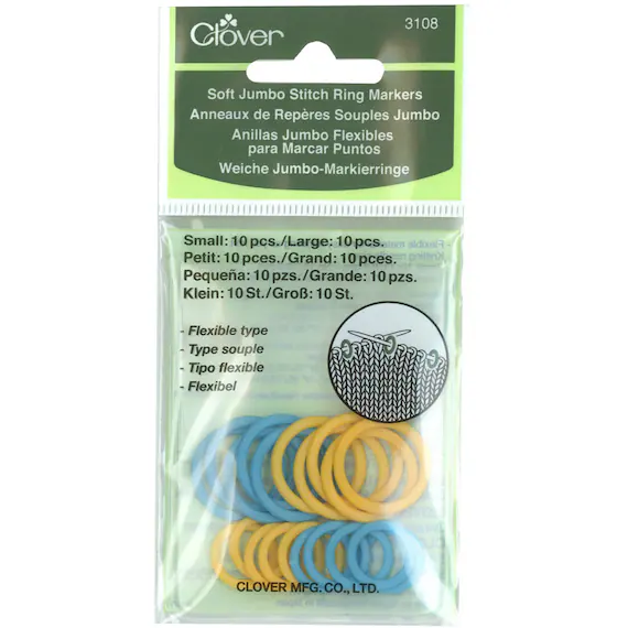 none - Clover Soft Jumbo Stitch Ring Markers