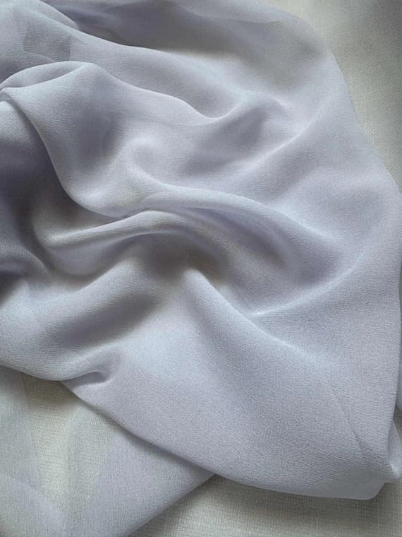 lavender chiffon fabric - Pale Lavender - 8mm Silk Chiffon Fabric