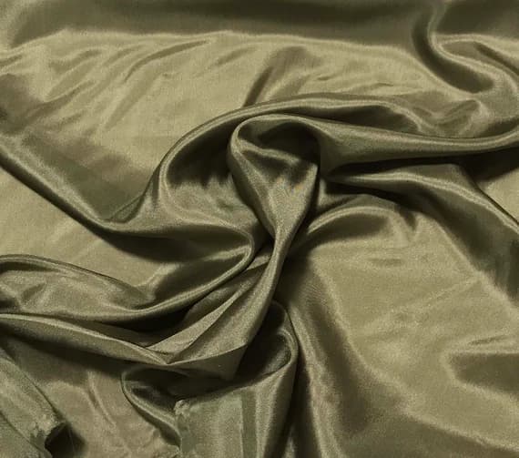 olive habotai fabric - OLIVE GREEN China Silk HABOTAI Fabric