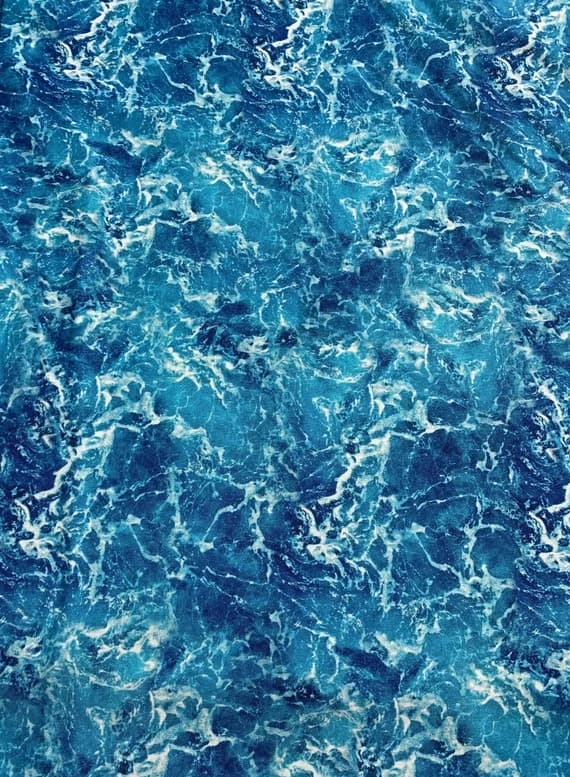 cotton fabric - Island Sunset Paradise Waves - The View From Here - Northcott Studio Fabrics