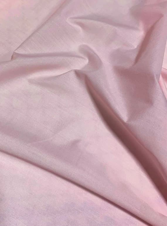 pink cotton fabric - Pink - Polyester/Cotton Broadcloth Fabric