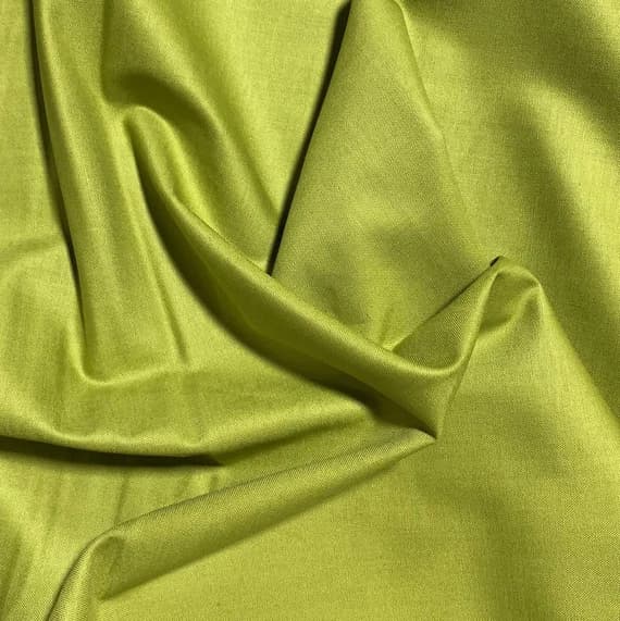green cotton fabric - 100% Cotton Basecloth Broadcloth Solid - Wasabi Green - Paintbrush Studio Fabrics