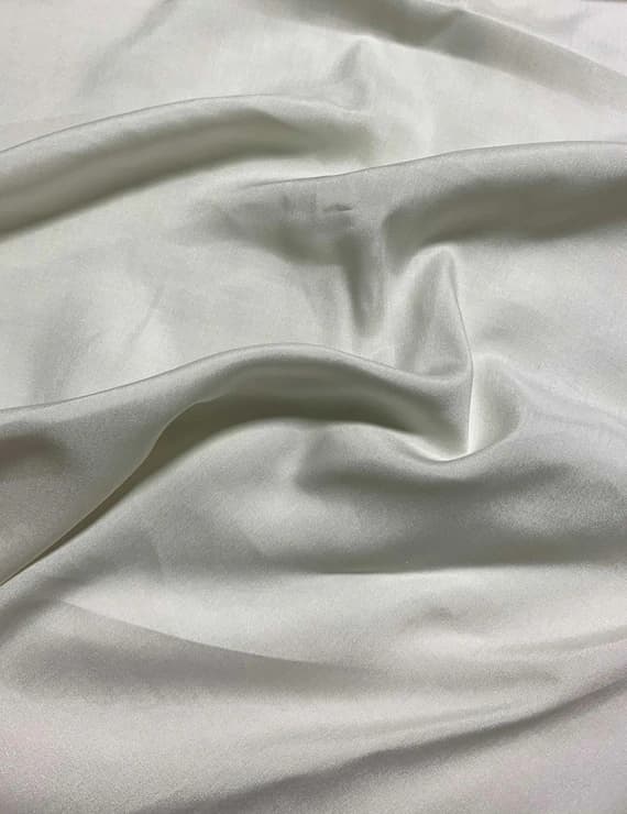 white silk fabric - Natural White - Silk Broadcloth Fabric