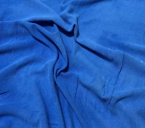 blue noil fabric - PERIWINKLE BLUE Hand Dyed Raw Silk Gauze NOIL Fabric