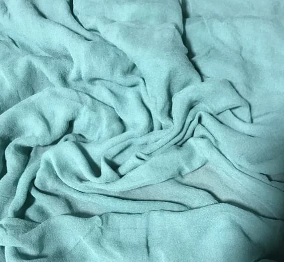 sage chiffon fabric - Hand Dyed SAGE GREEN - Silk Gauze Chiffon Fabric