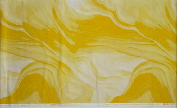 yellow cotton fabric - Lemon Yellow Glacier - Benartex Cotton Fabric