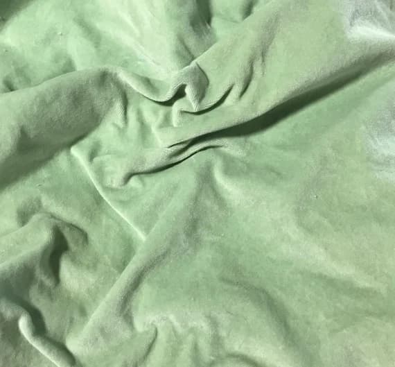 sage velvet fabric - Hand Dyed Sage Green - Cotton Velveteen Fabric
