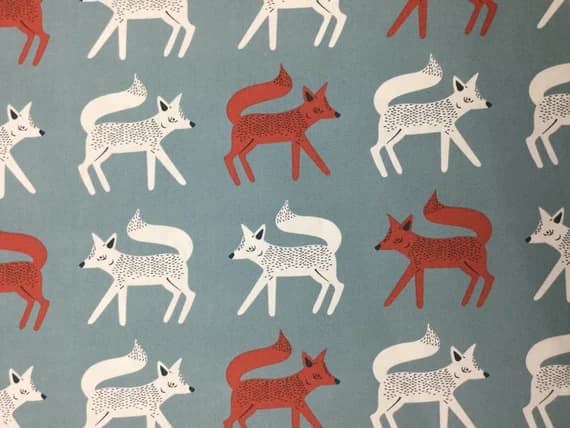 cotton fabric - Sneaky Little Foxes - Capsules Campsite for Art Gallery Fabrics - Premium Cotton