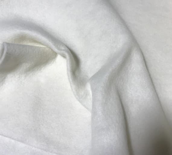 white wool fabric - Natural White - 100% Virgin Wool Felt Fabric