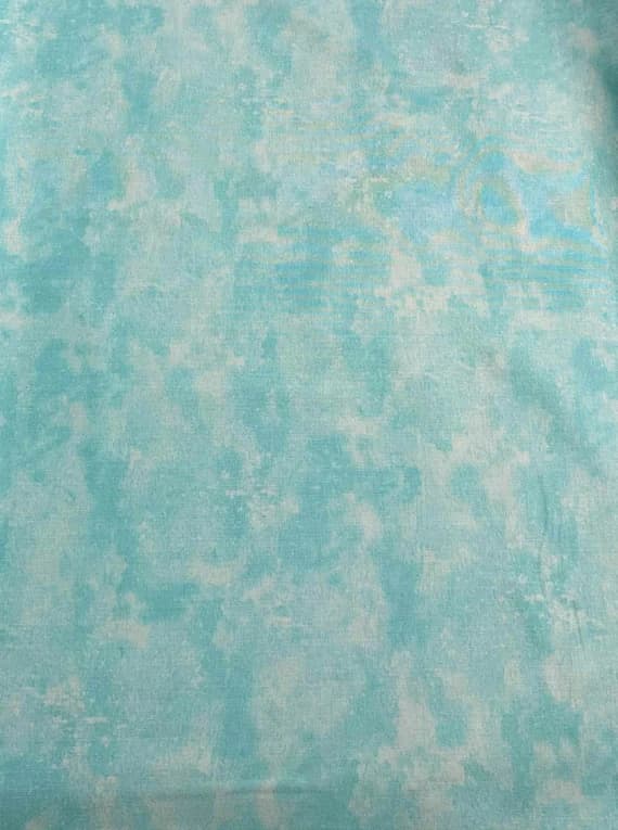 blue cotton fabric - Caribbean Blue - Toscana - by Deborah Edwards for Northcott Cotton Fabric