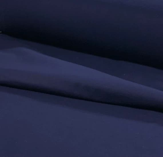 navy cotton fabric - Solid Navy Blue - Deluxe Baby Cotton Flannel Fabric by Spechler Vogel