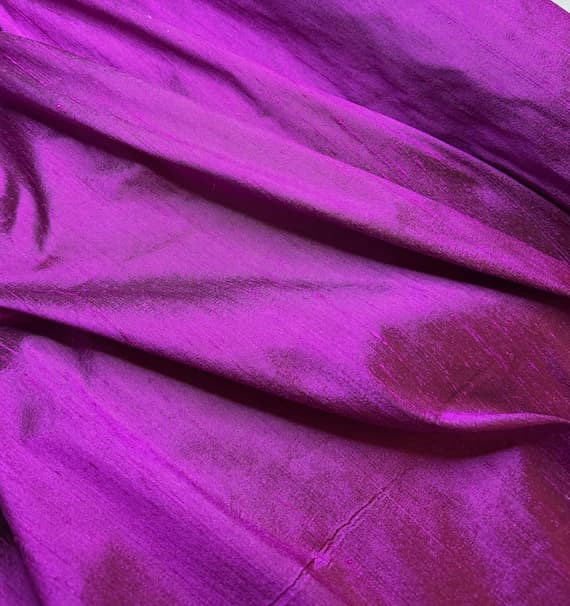 magenta dupioni fabric - Deep Magenta Pink Purple - 100% Silk Dupioni Fabric