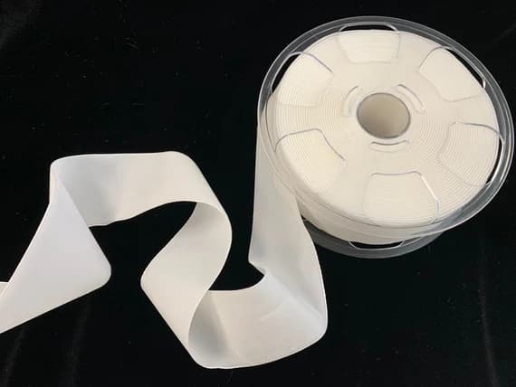 white none - WHITE French Velvet Ribbon (2" wide)