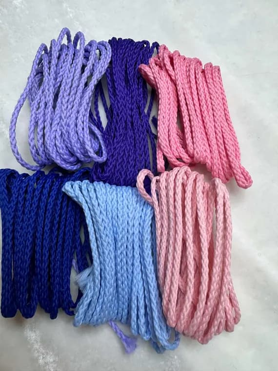 none - French 1mm Cord Set 6 Colors cording trim