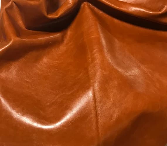 orange leather - BURNT ORANGE Cow Hide Leather 1 Square Foot (12x12") Piece