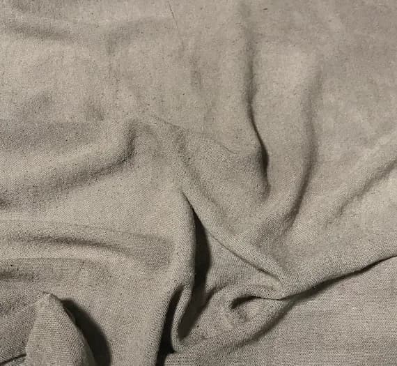 taupe noil fabric - TAUPE Hand Dyed Raw Silk Gauze NOIL Fabric