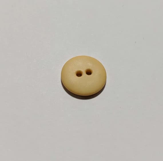 yellow none - Pale Yellow Round 2 Hole Plastic Button - 15mm / 5/8 inch - Dill Buttons - Set of 4