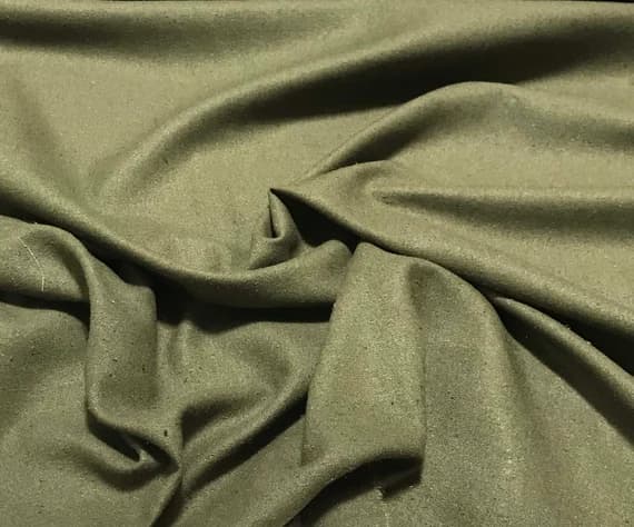 olive noil fabric - OLIVE GREEN Raw Silk NOIL Fabric