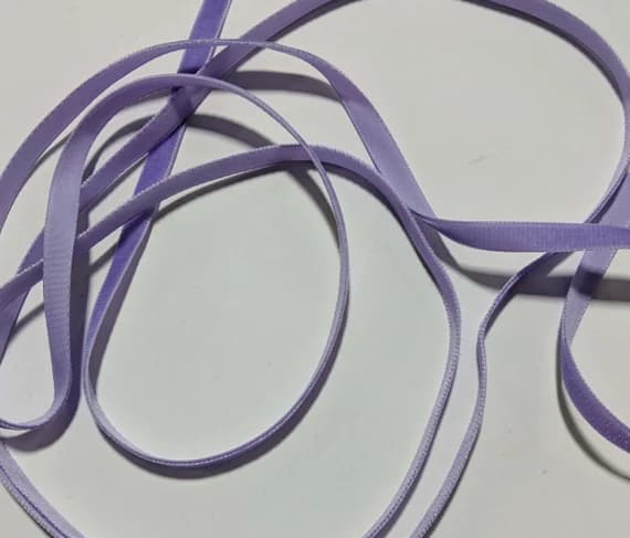 lavender none - French VELVET Ribbon LAVENDER by the yard 3/8 inch